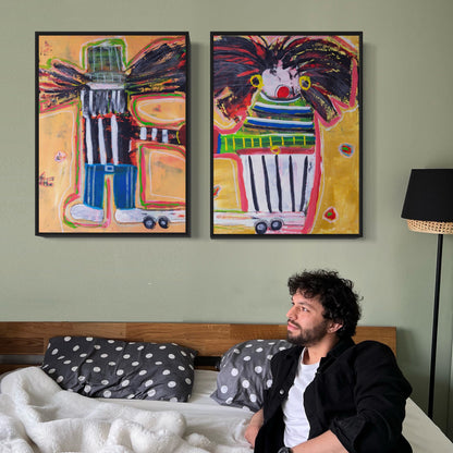 2 x Canvas prints: Dutch Couple