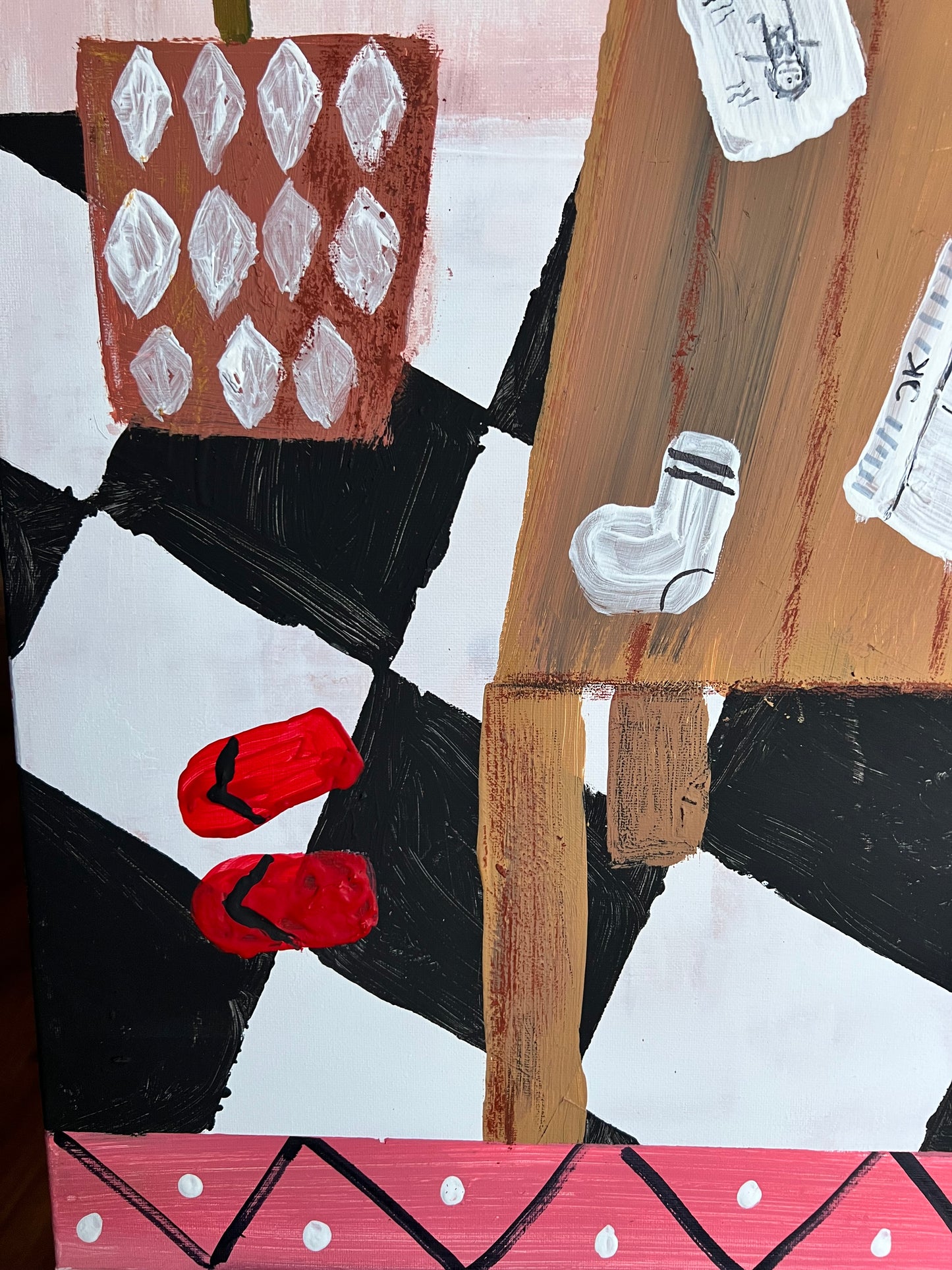 Original: Messy Dining Room (58 x 78 cm / 22 x 30 in)