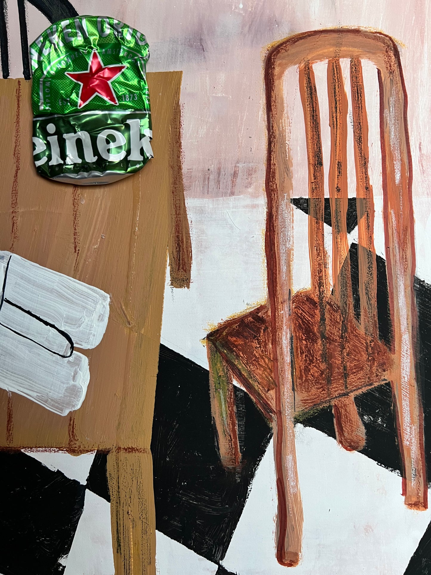 Original: Messy Dining Room (58 x 78 cm / 22 x 30 in)