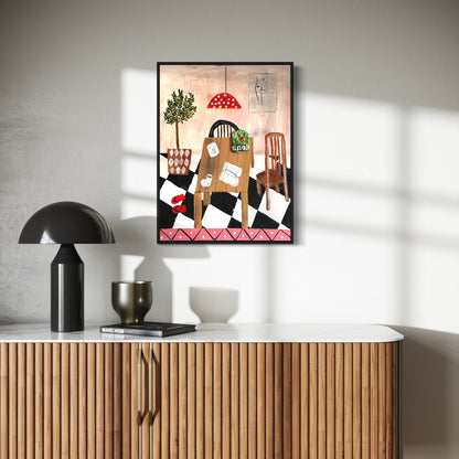 Canvas print: Messy Dining Room [Limited Edition]