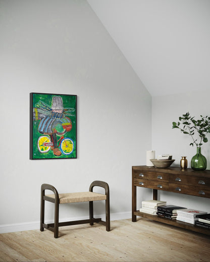 Canvas print: Cyclist [Limited Edition]