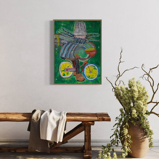 Canvas print: Cyclist [Limited Edition]