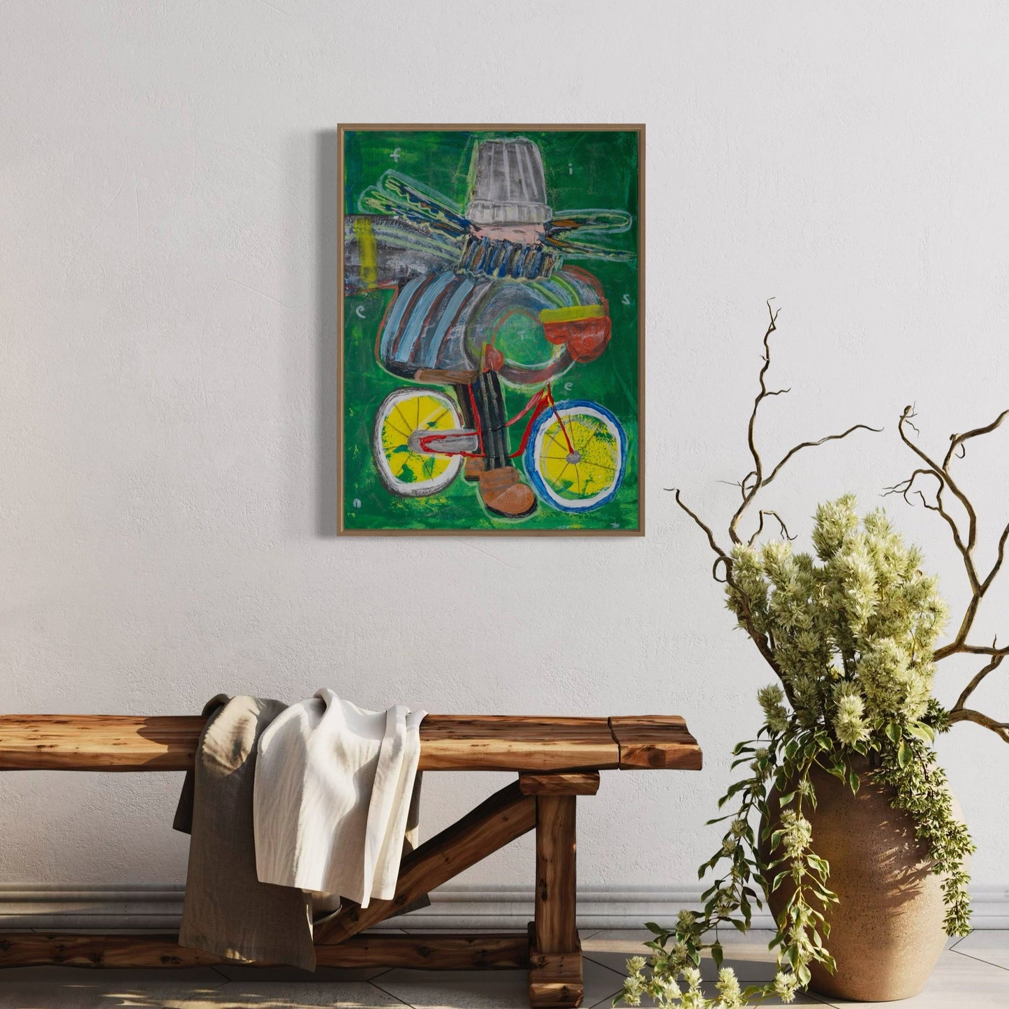 Canvas print: Cyclist [Limited Edition]