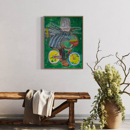 Canvas print: Cyclist [Limited Edition]