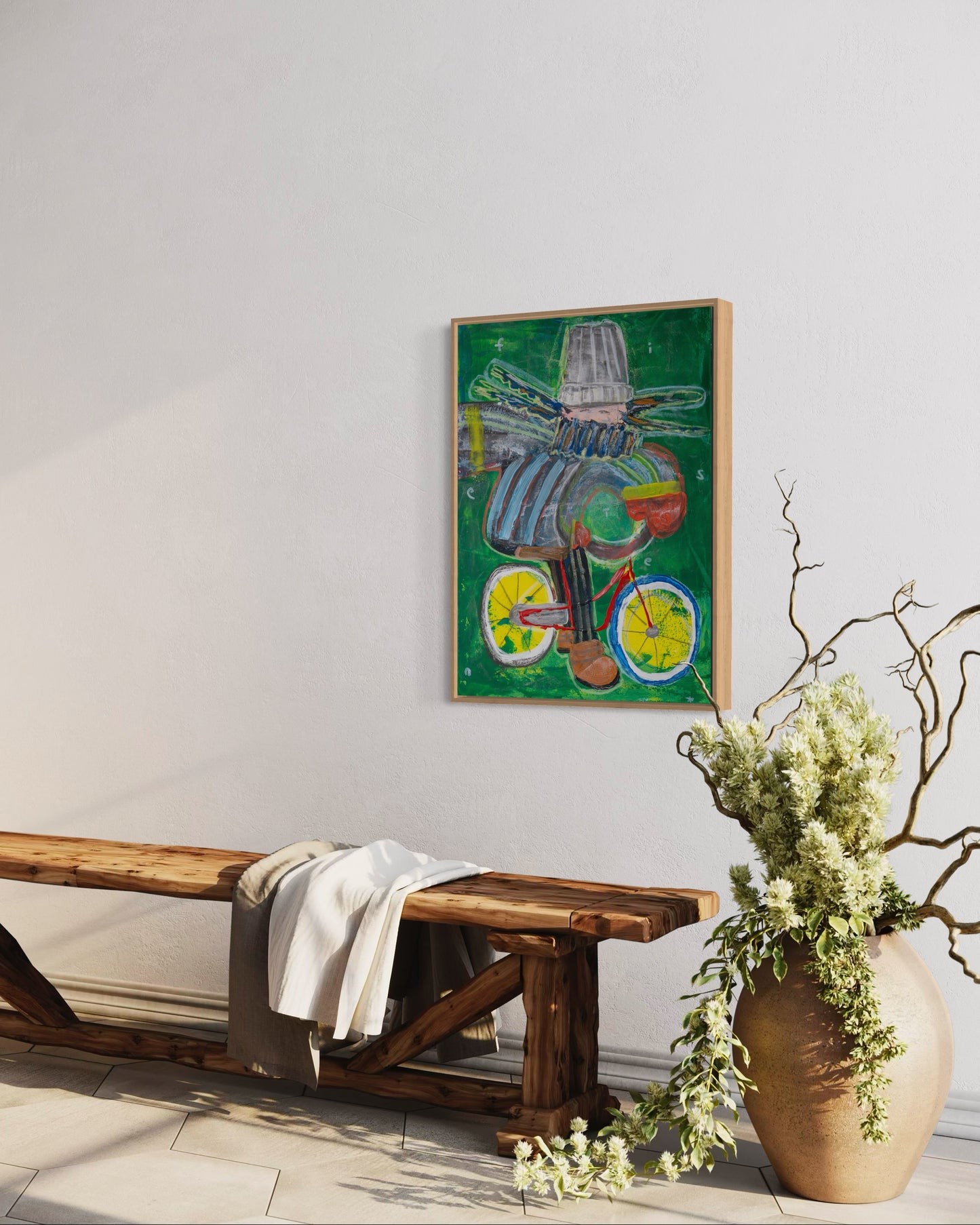 Canvas print: Cyclist [Limited Edition]