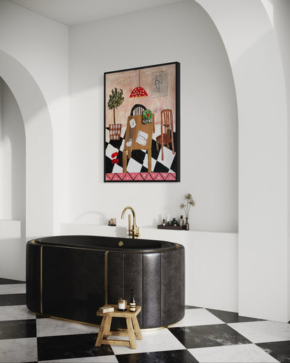 Canvas print: Messy Dining Room [Limited Edition]