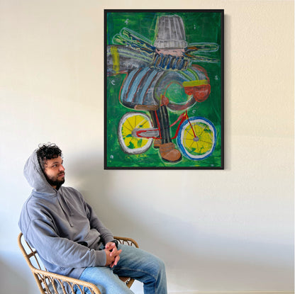 Canvas print: Cyclist [Limited Edition]