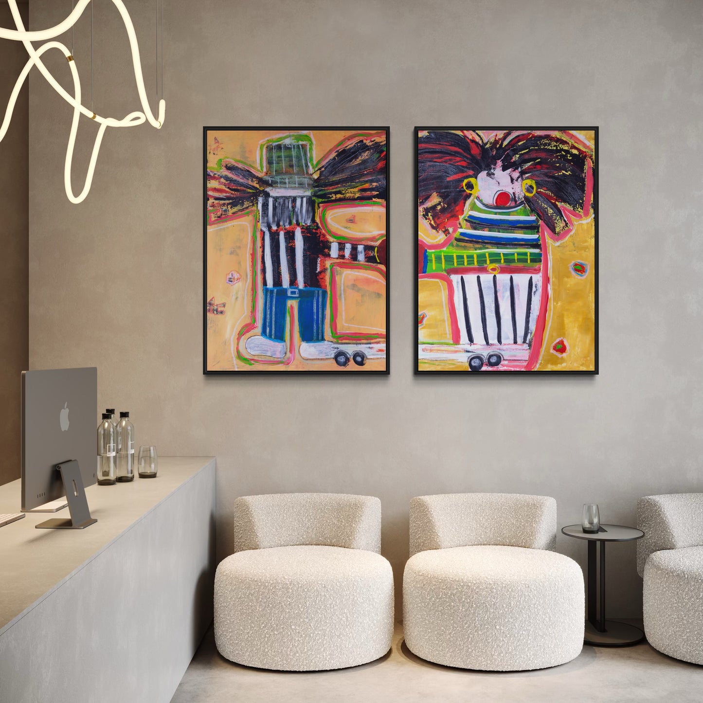 2 x Canvas prints: Dutch Couple