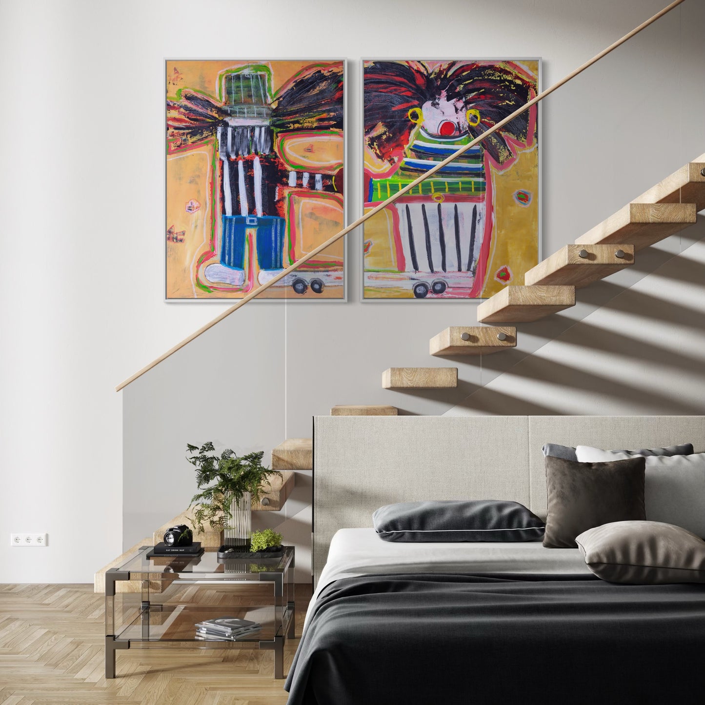 2 x Canvas prints: Dutch Couple