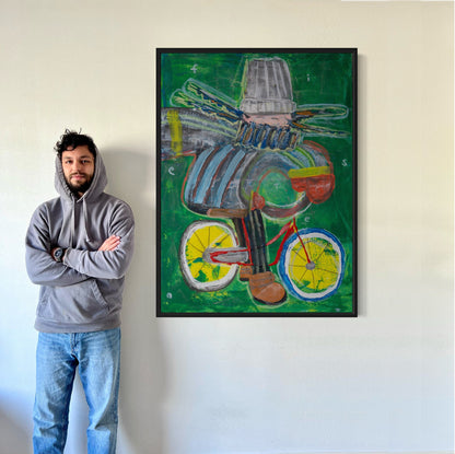 Canvas print: Cyclist [Limited Edition]