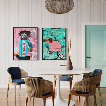 2 x Canvas prints: Human and Olifant