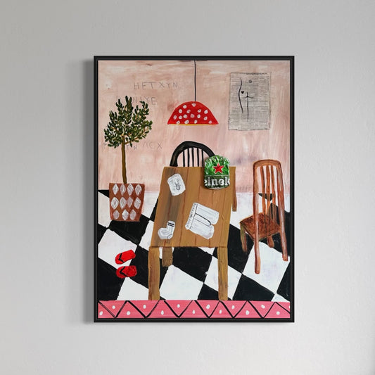 Canvas print: Messy Dining Room [Limited Edition]