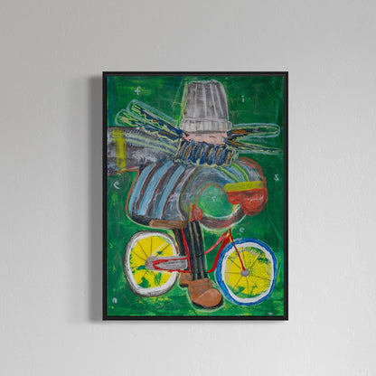 Canvas print: Cyclist [Limited Edition]