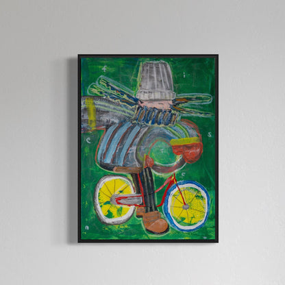 Canvas print: Cyclist [Limited Edition]