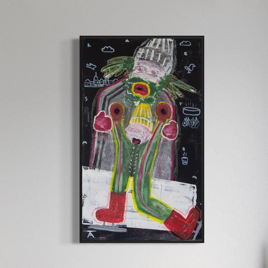 Canvas print: Skating in Amsterdam