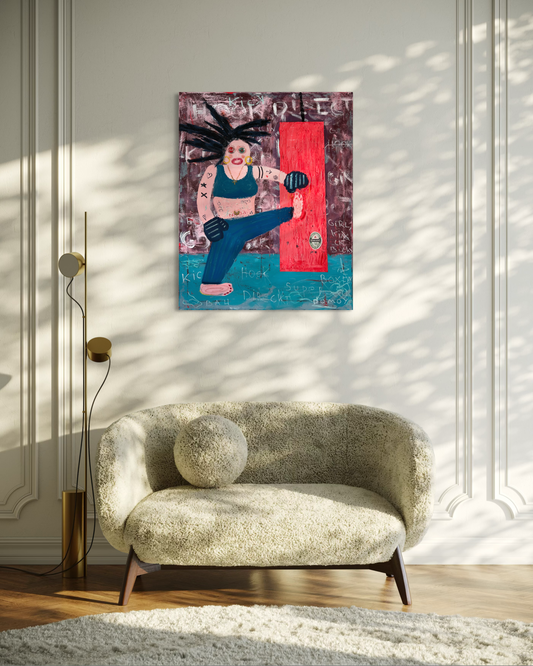 Original: My Sidekick (100 x 80 cm / 39 x 31 in)