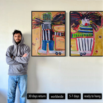 2 x Canvas prints: Dutch Couple