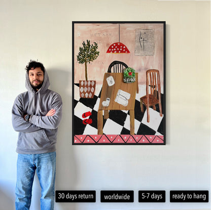 Canvas print: Messy Dining Room [Limited Edition]