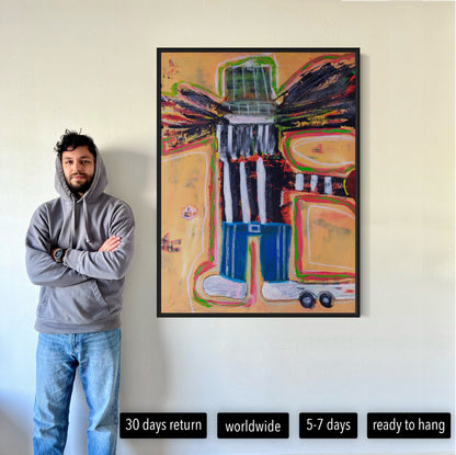 Canvas print: Amsterdam Man