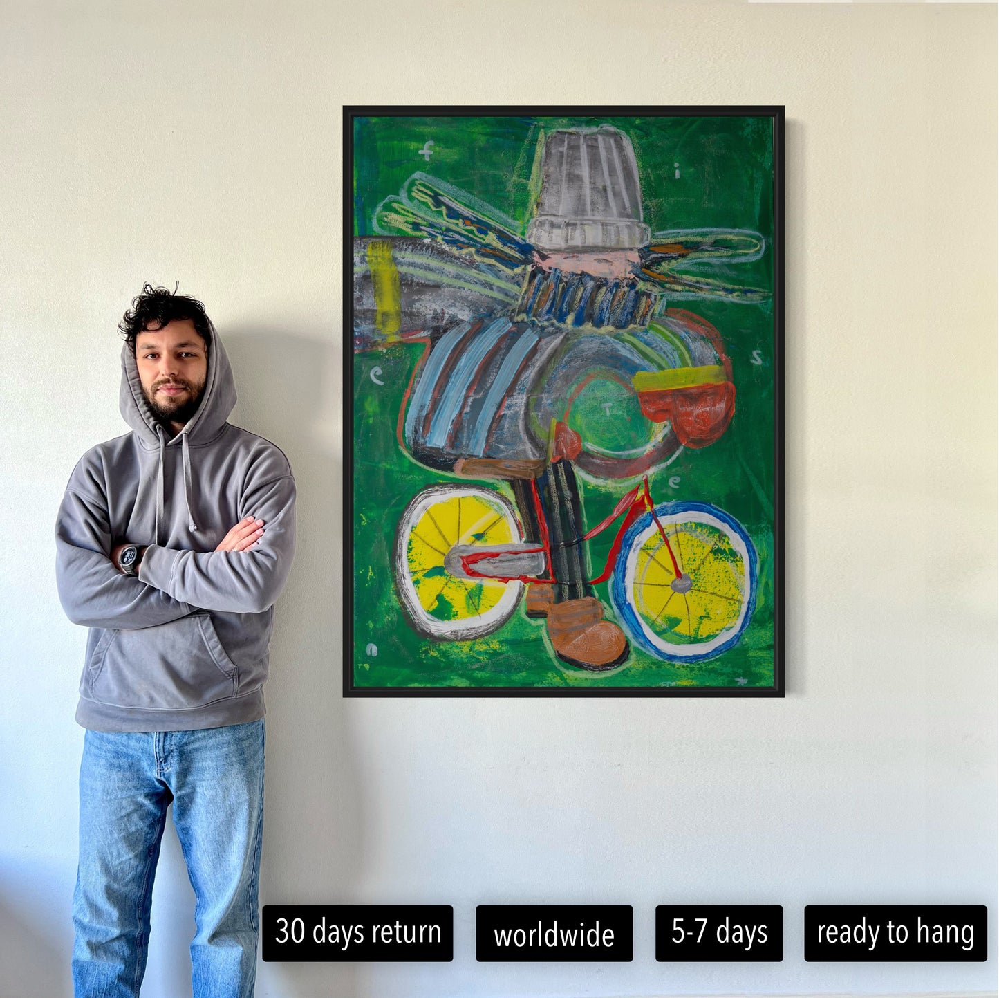 Canvas print: Cyclist [Limited Edition]