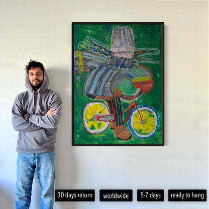 Canvas print: Cyclist [Limited Edition]