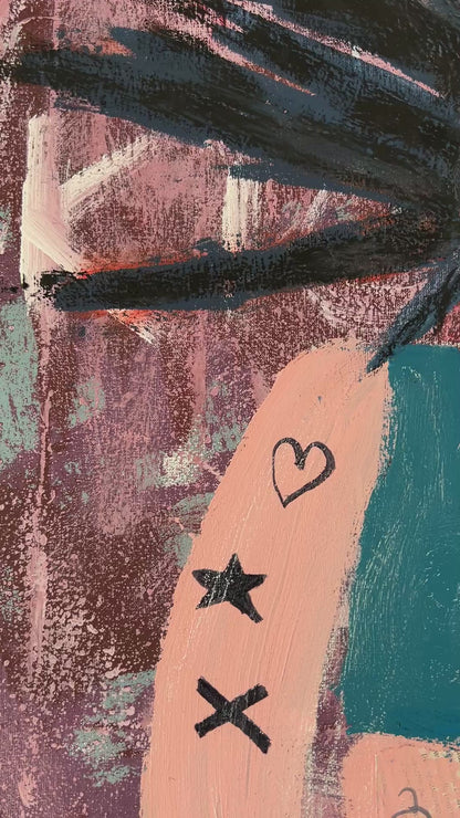 Original: My Sidekick (100 x 80 cm / 39 x 31 in)