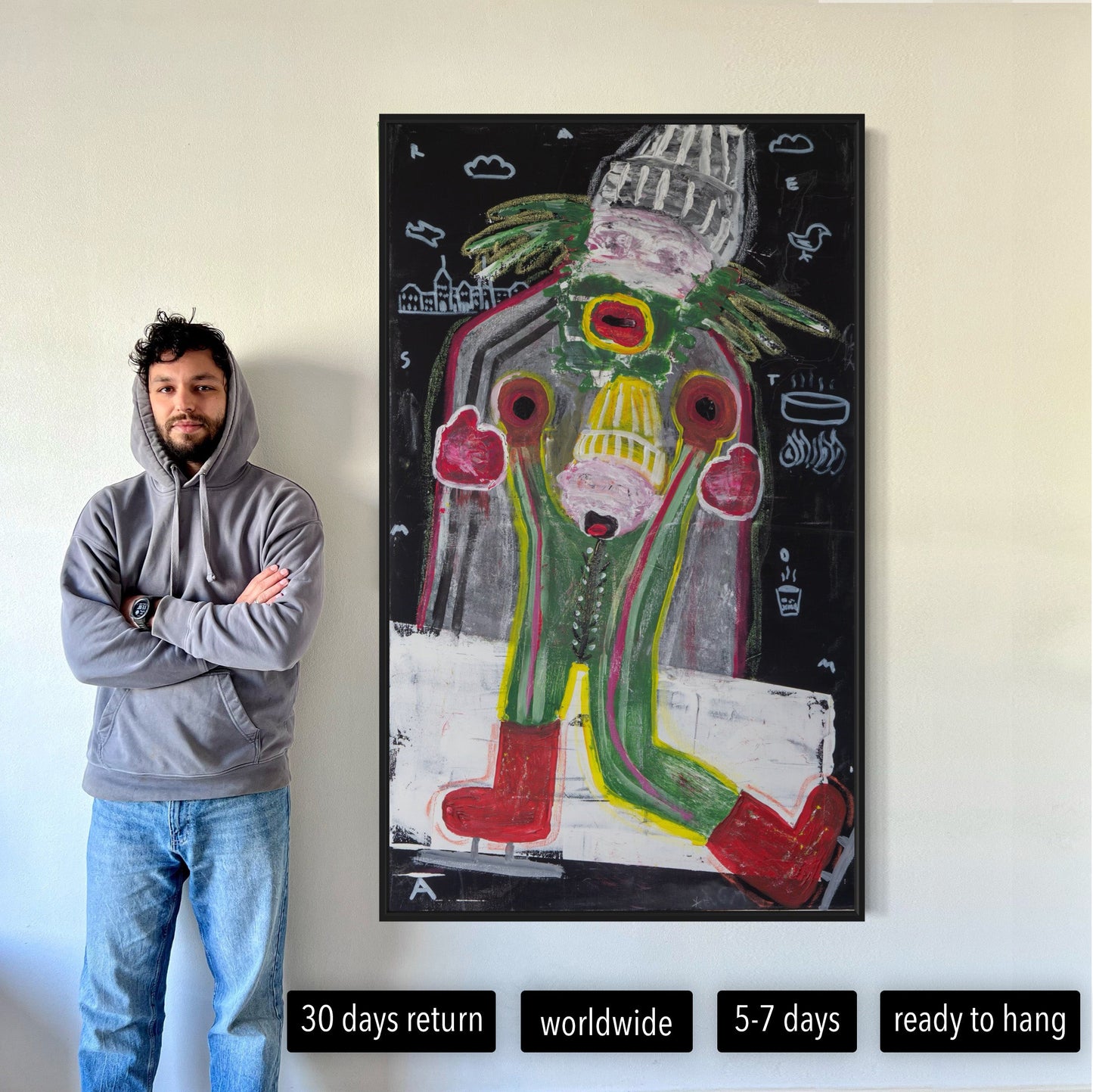 Canvas print: Skating in Amsterdam